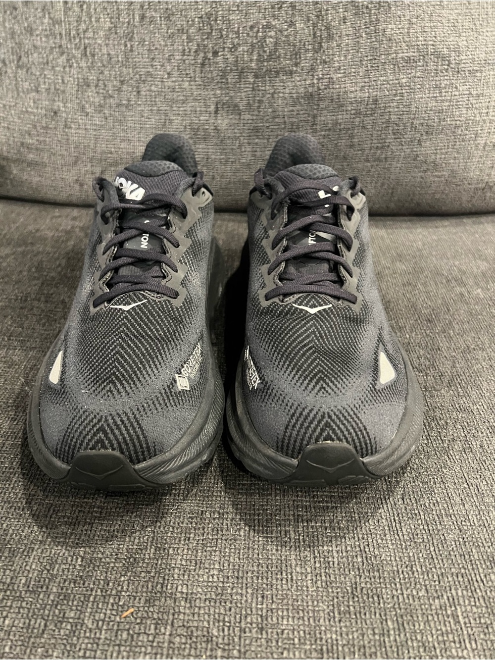 Hoka Men's Charcoal/Black Athletic Running Shoes